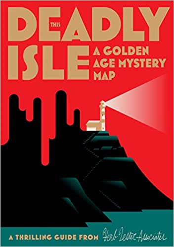 The cover of the map under review: This Deadly Isle: A Golden Age Mystery Map.